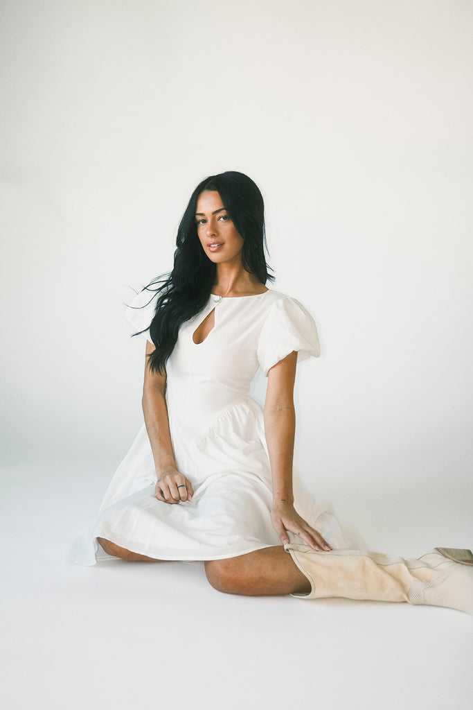 marloe midi dress // white *zoco exclusive*