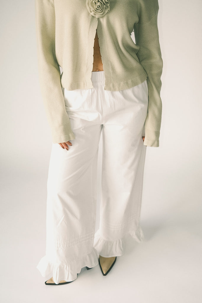 your turn pants // white *zoco exclusive*