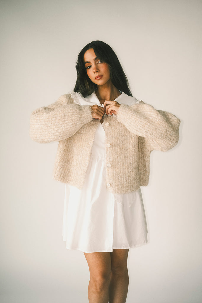 quincy cardigan // oat *zoco exclusive*