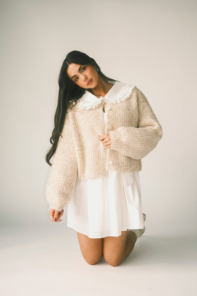 quincy cardigan // oat *zoco exclusive*