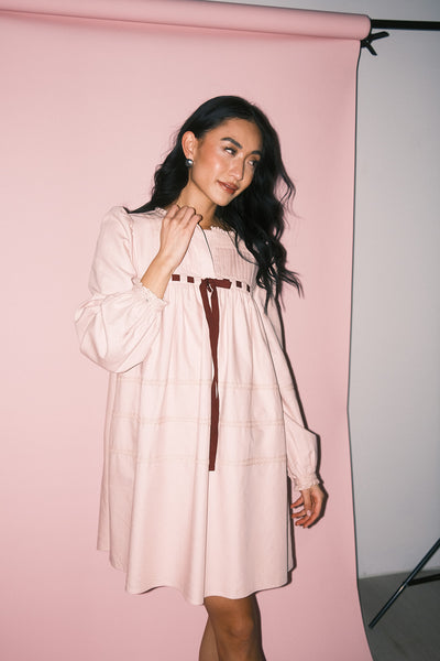 AND MARY】Alro mini dress pink beige 完売品 レディース