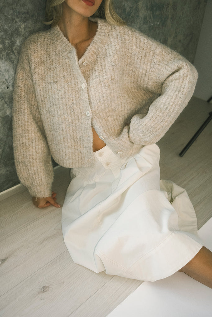 quincy cardigan // oat *zoco exclusive*