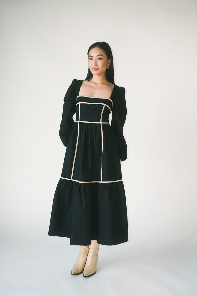 gloria midi dress // black *restocked*