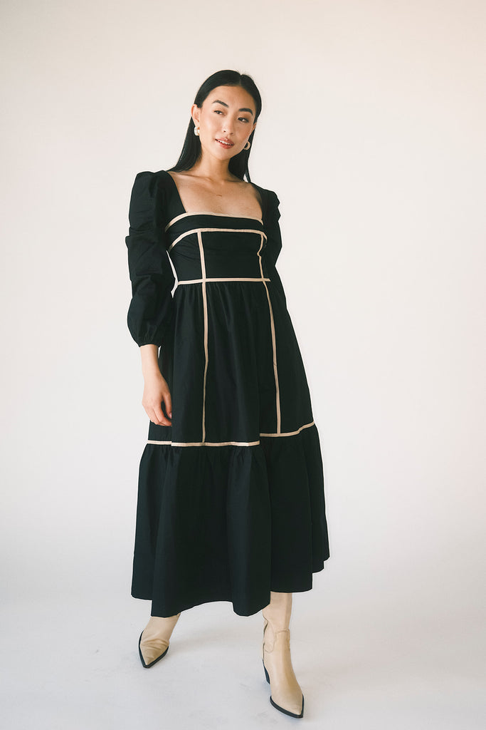 gloria midi dress // black *restocked*