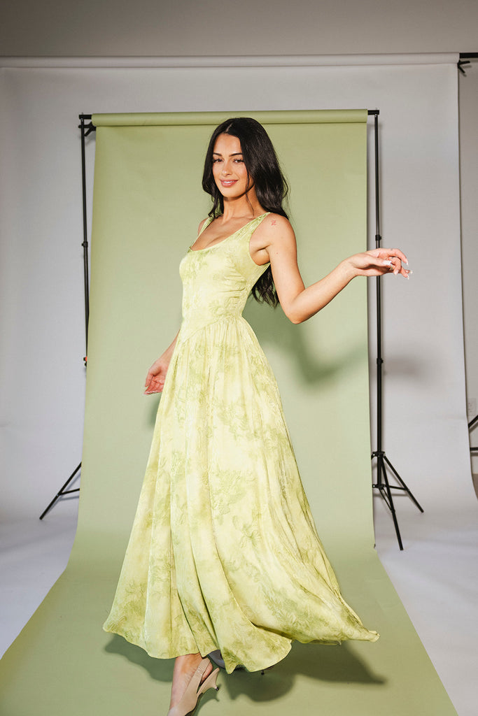 betty maxi dress // green *zoco exclusive*