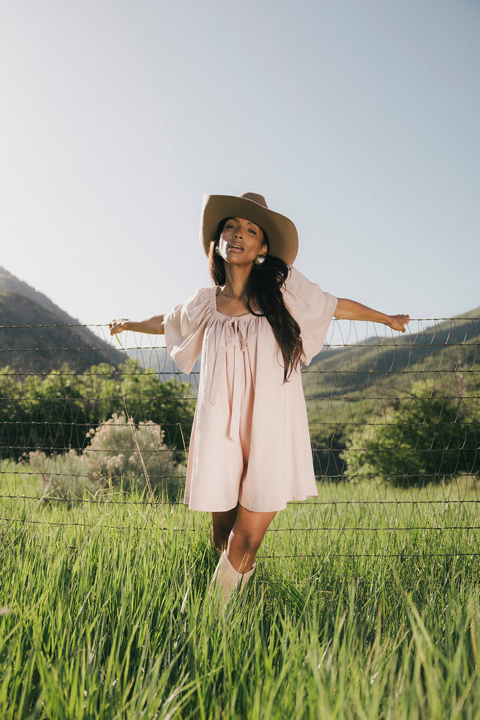 sophia romper // pink *zoco exclusive*