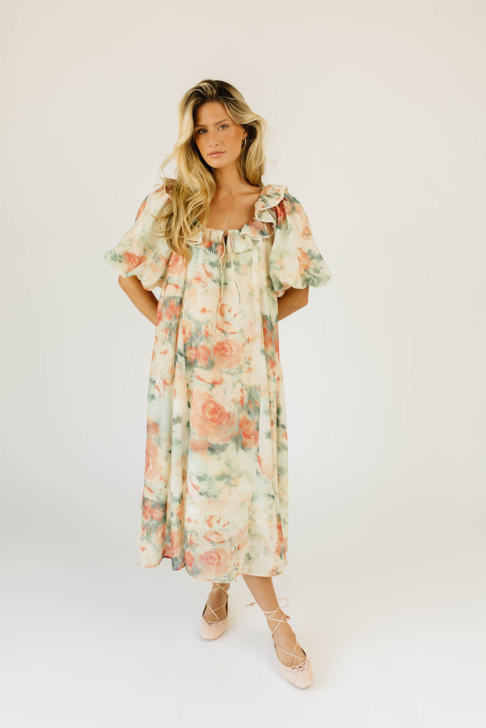 good luck puff sleeve dress // bloom *zoco exclusive*
