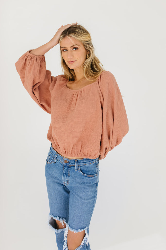 frame top // faded coral