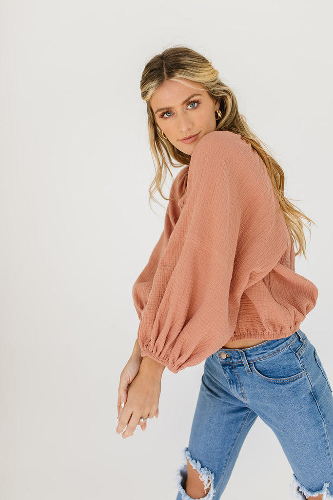 frame top // faded coral