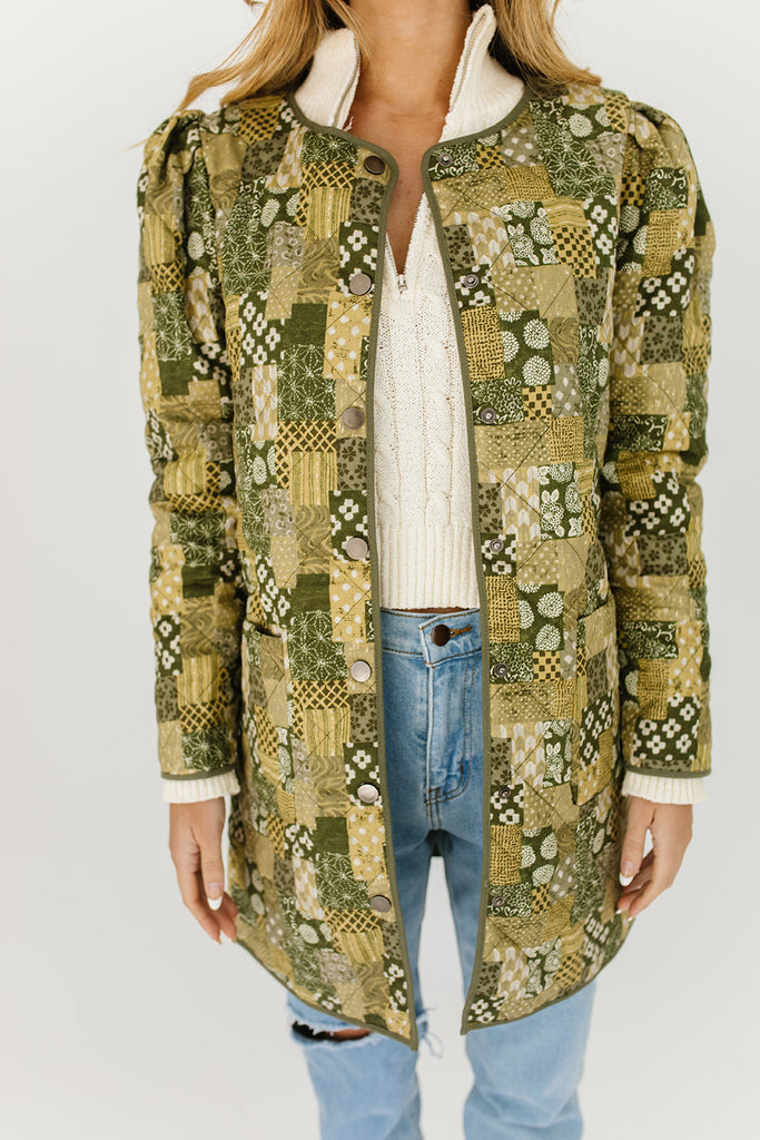 good karma printed jacket
