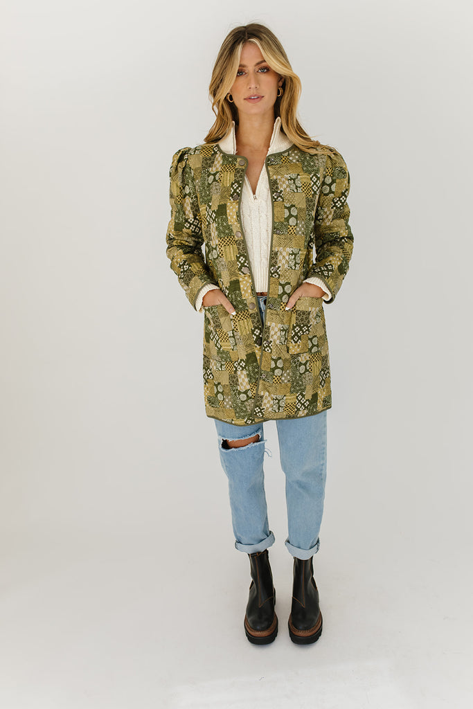 good karma printed jacket