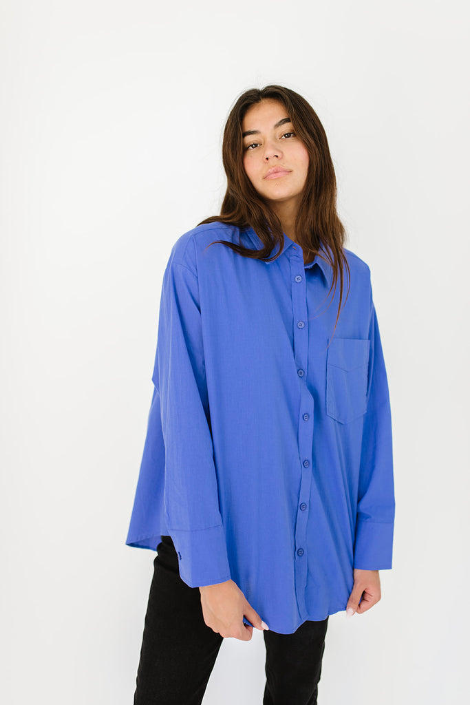 demi button up // indigo
