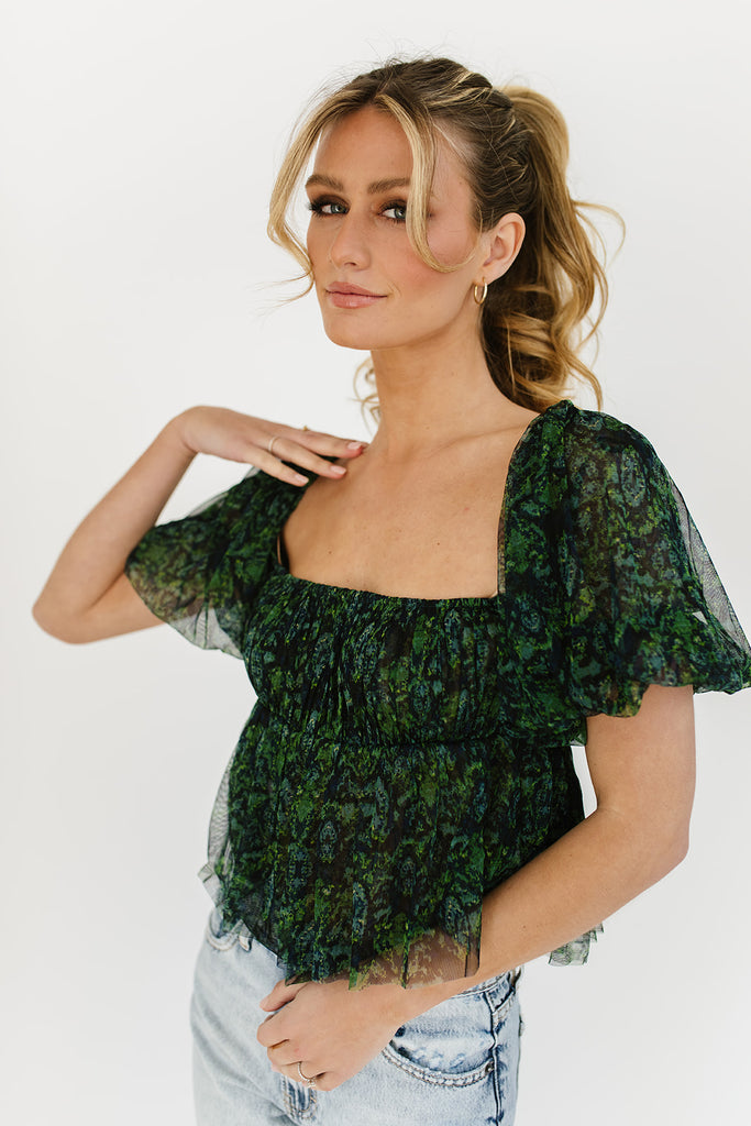 penelope puff sleeve top // free people