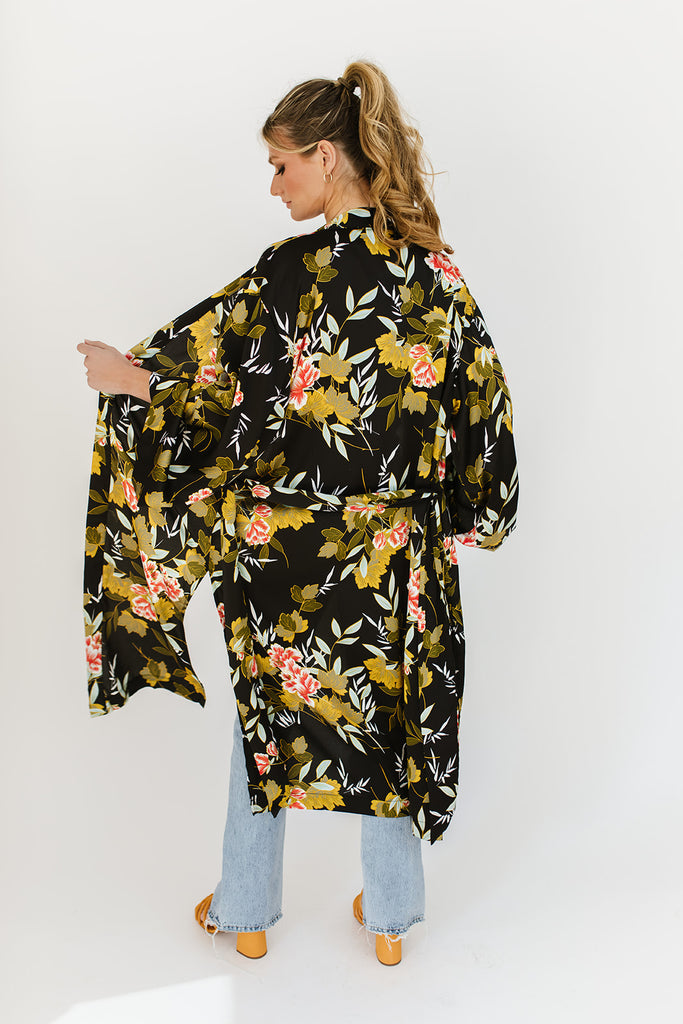 blooming long cardigan