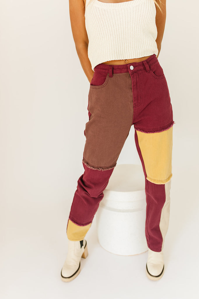 not much patchwork pants