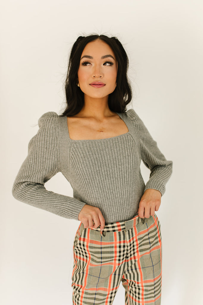 hot shot puff sleeve sweater