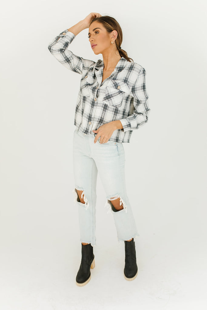hightower plaid top