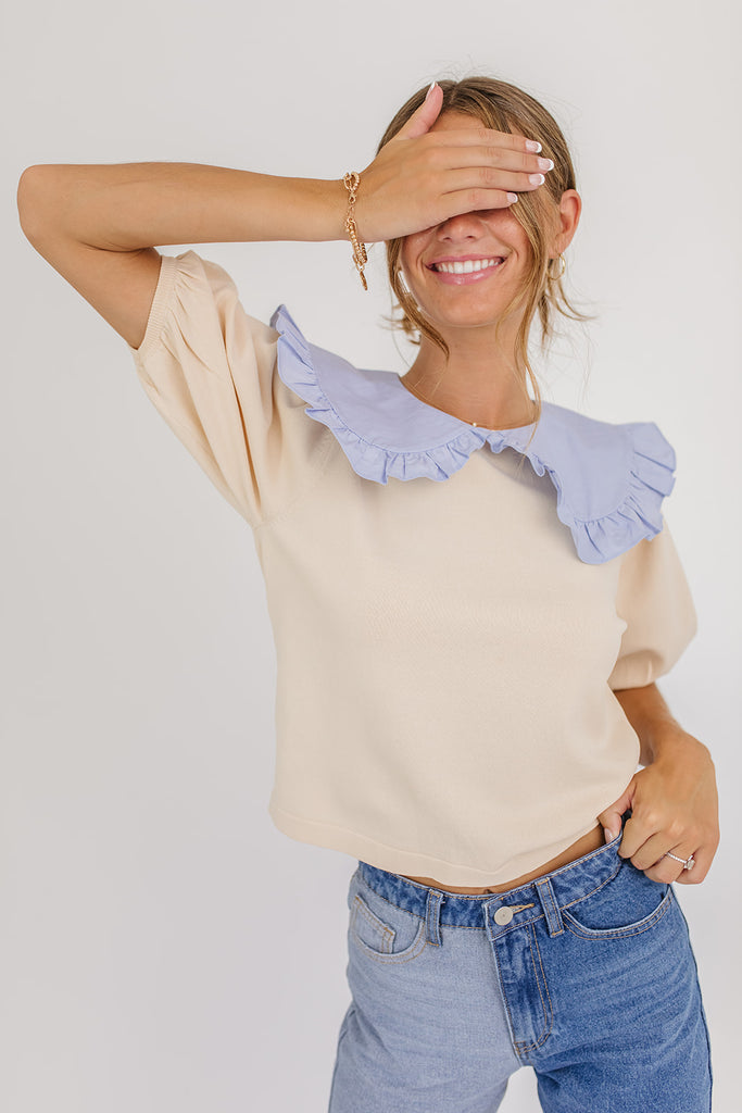 betsy collared top