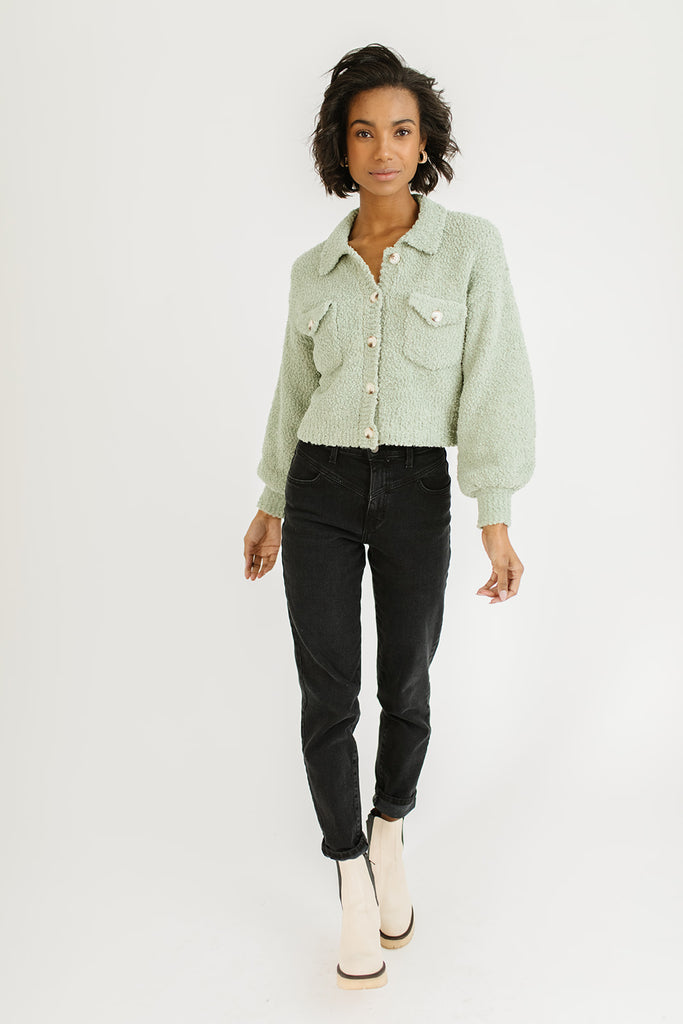 yummy yummy sage sweater