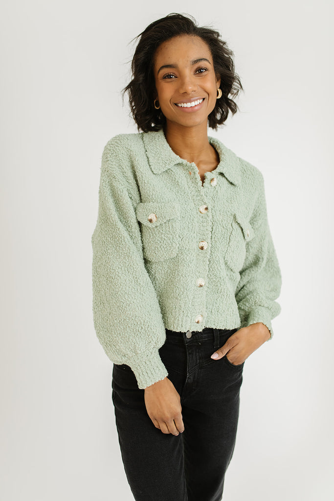 yummy yummy sage sweater