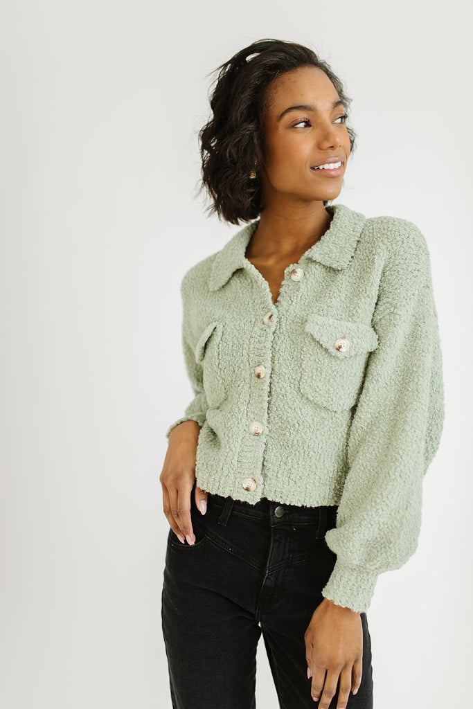 yummy yummy sage sweater