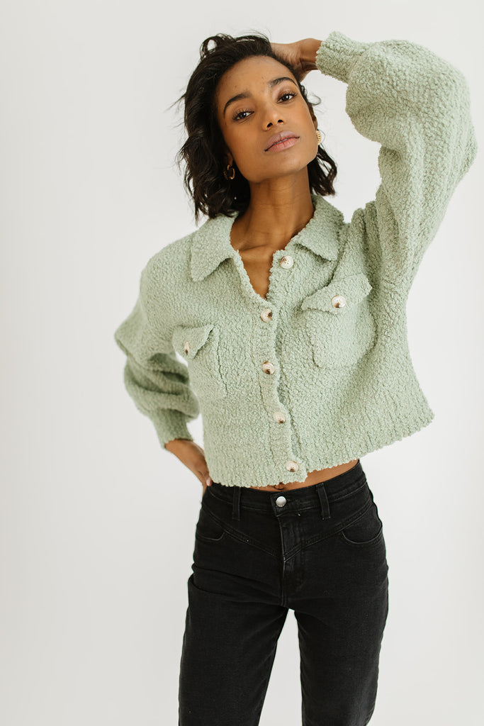 yummy yummy sage sweater