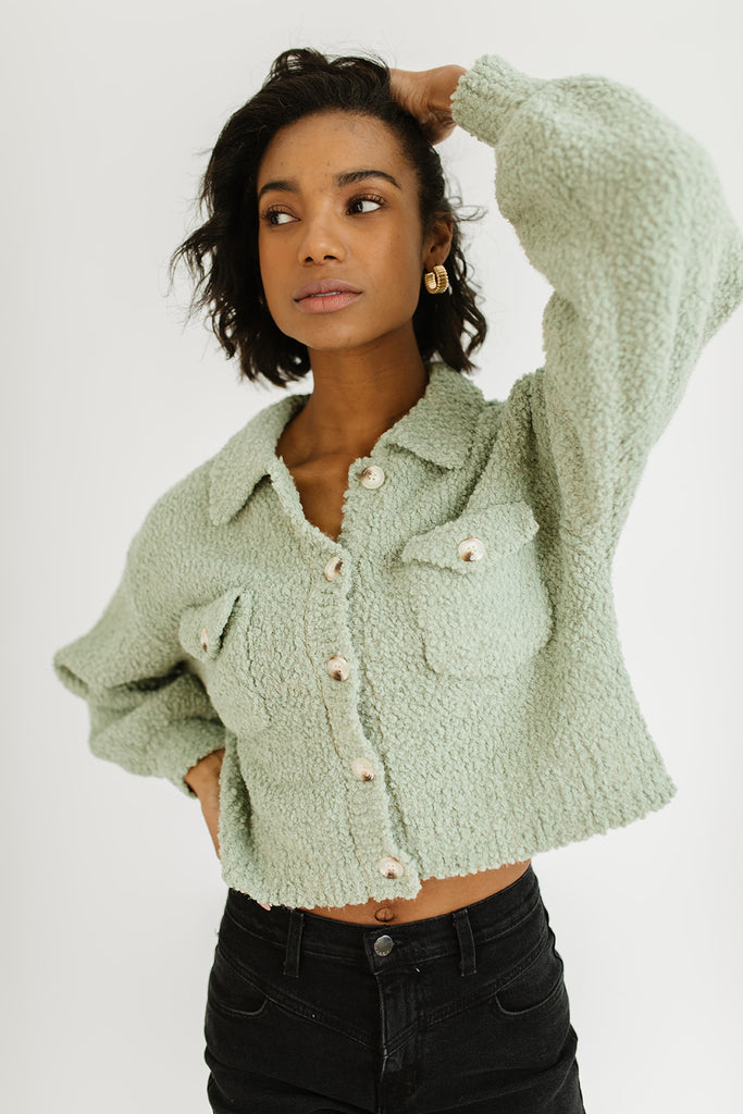 yummy yummy sage sweater