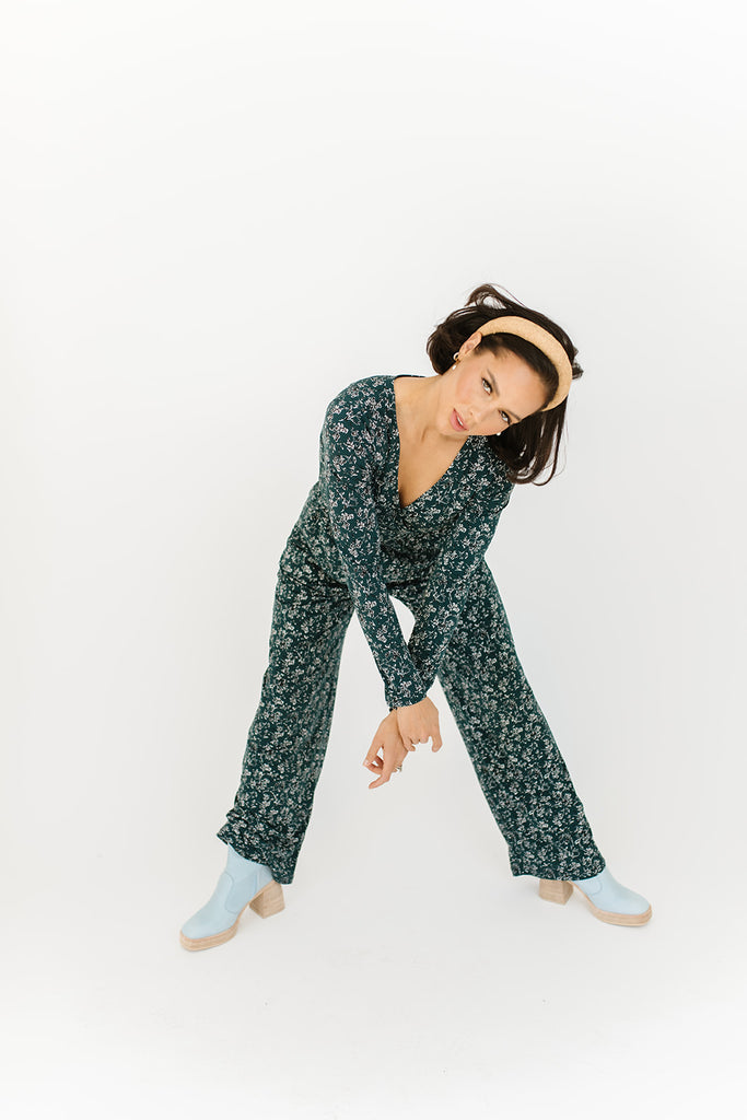 new day floral jumpsuit