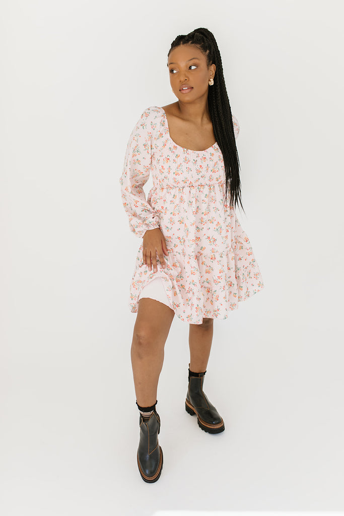 wishing floral dress // pink