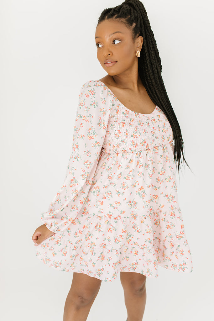 wishing floral dress // pink