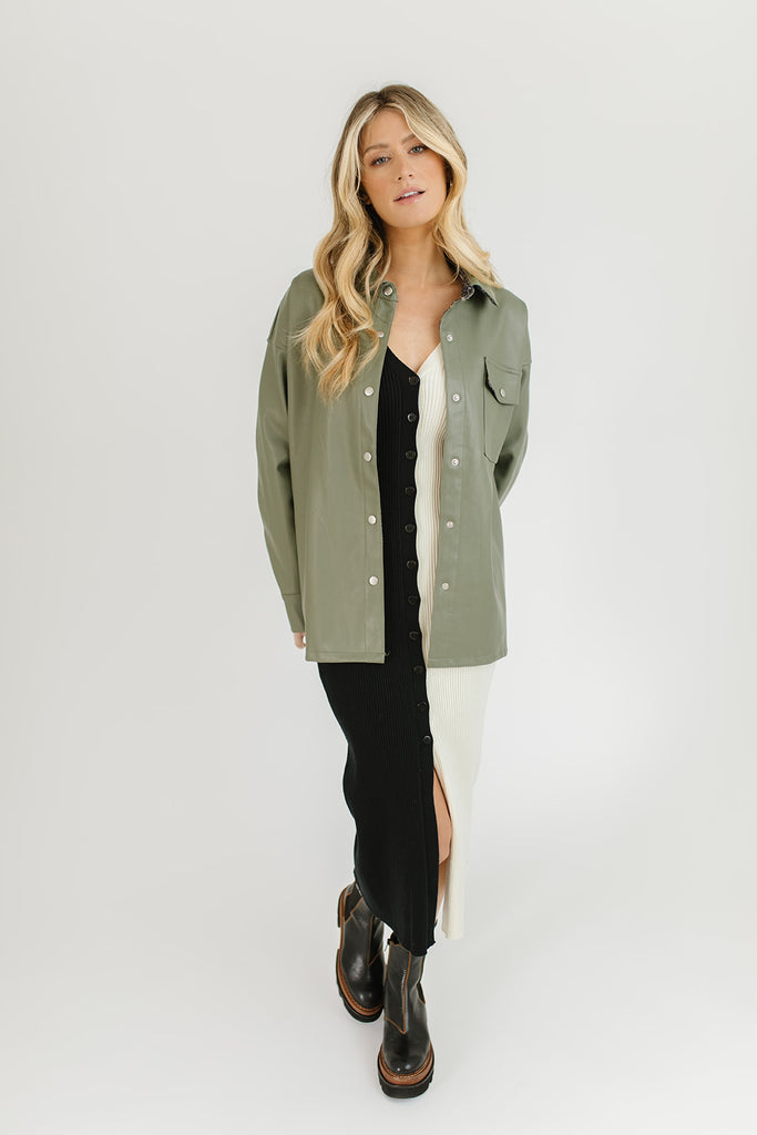 princeton faux leather jacket