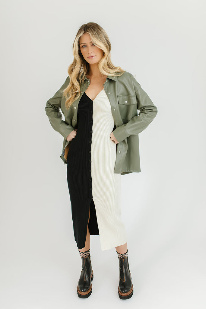 princeton faux leather jacket