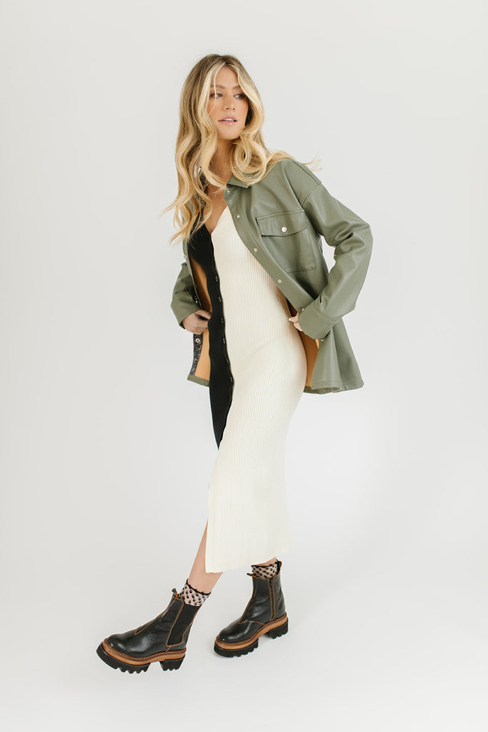 princeton faux leather jacket