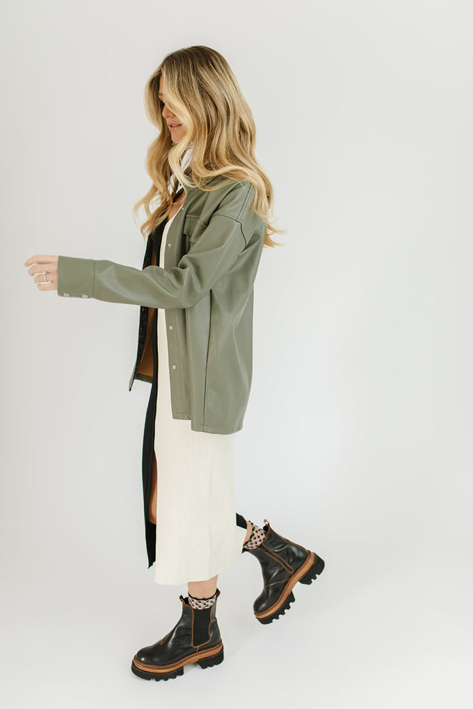 princeton faux leather jacket