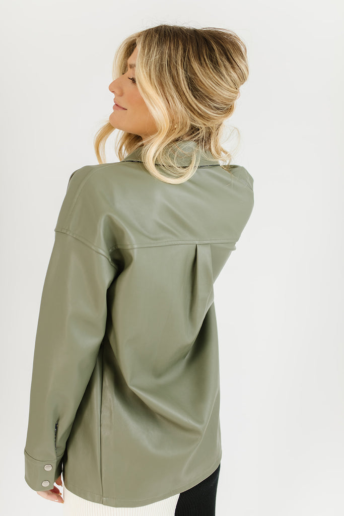 princeton faux leather jacket