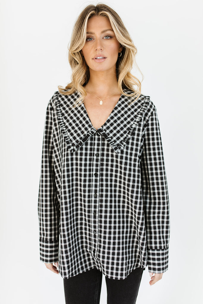 go girl gingham top