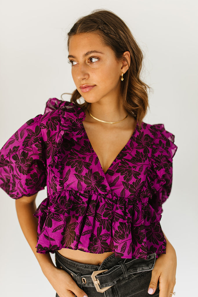 fairytale babe top // purple