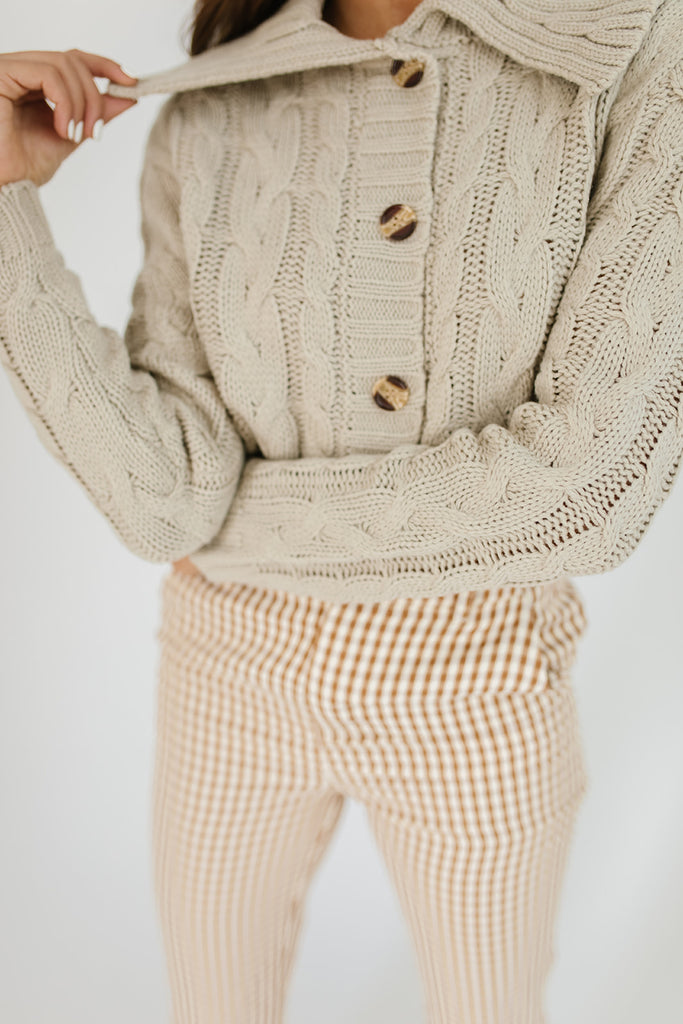 benji button sweater // grey
