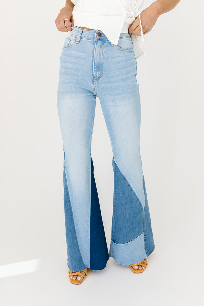idina flare denim