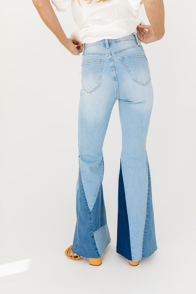 idina flare denim