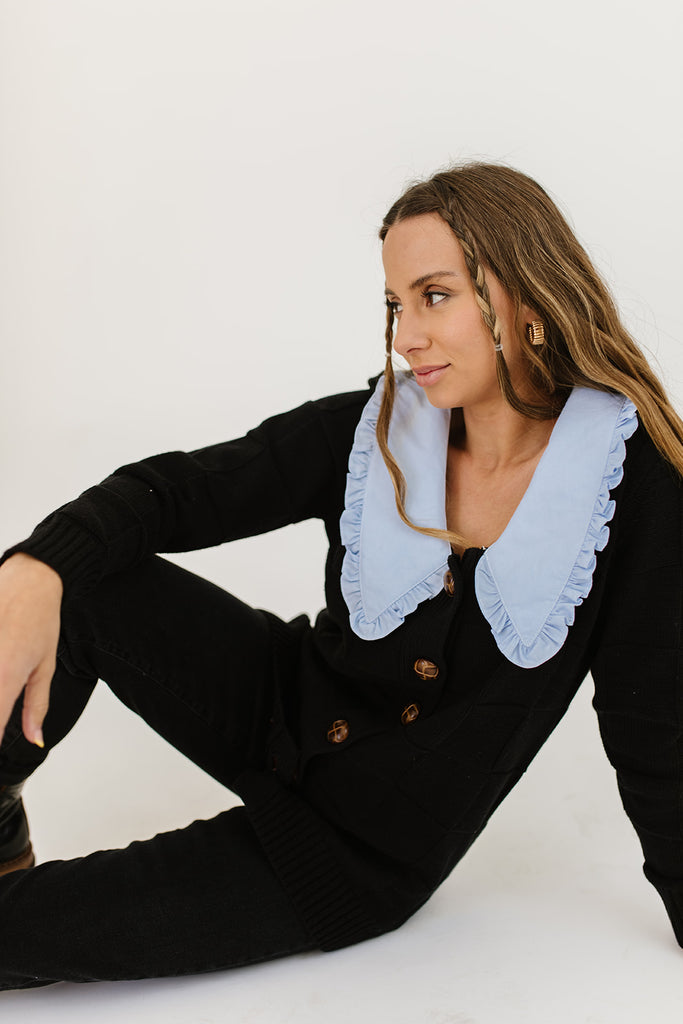 marley collared cardigan