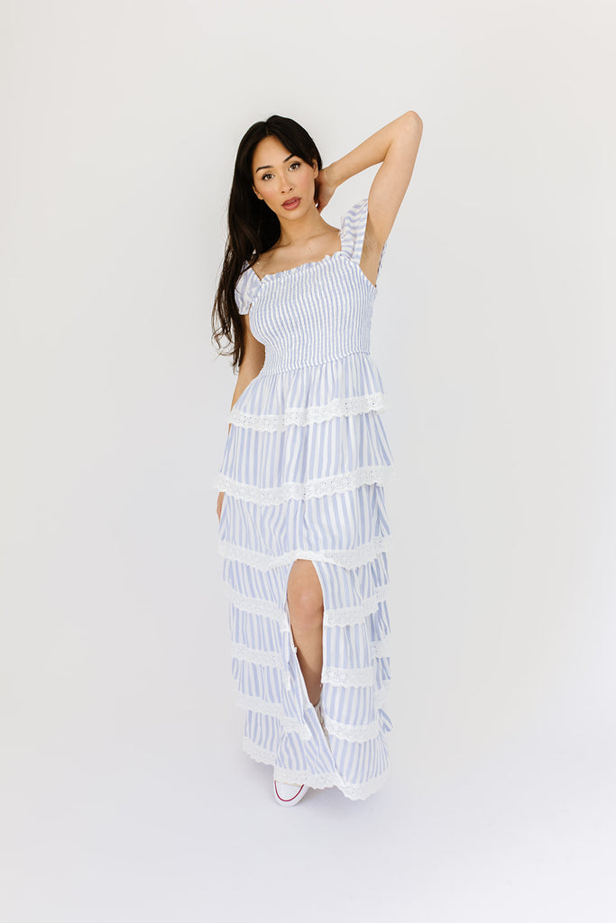 meadow tiered maxi dress