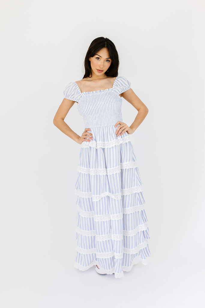 meadow tiered maxi dress