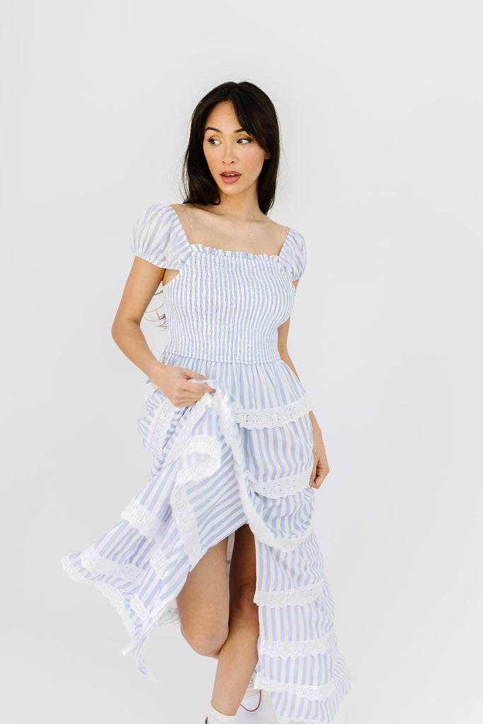 meadow tiered maxi dress