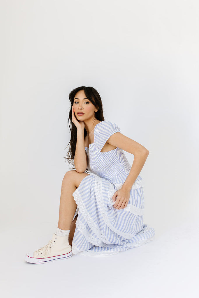 meadow tiered maxi dress