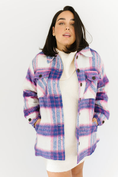 angelica plaid shirt jacket – shop zoco