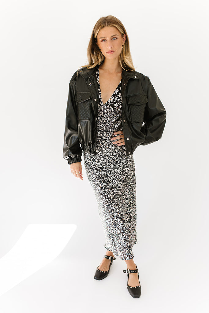 ari faux leather jacket