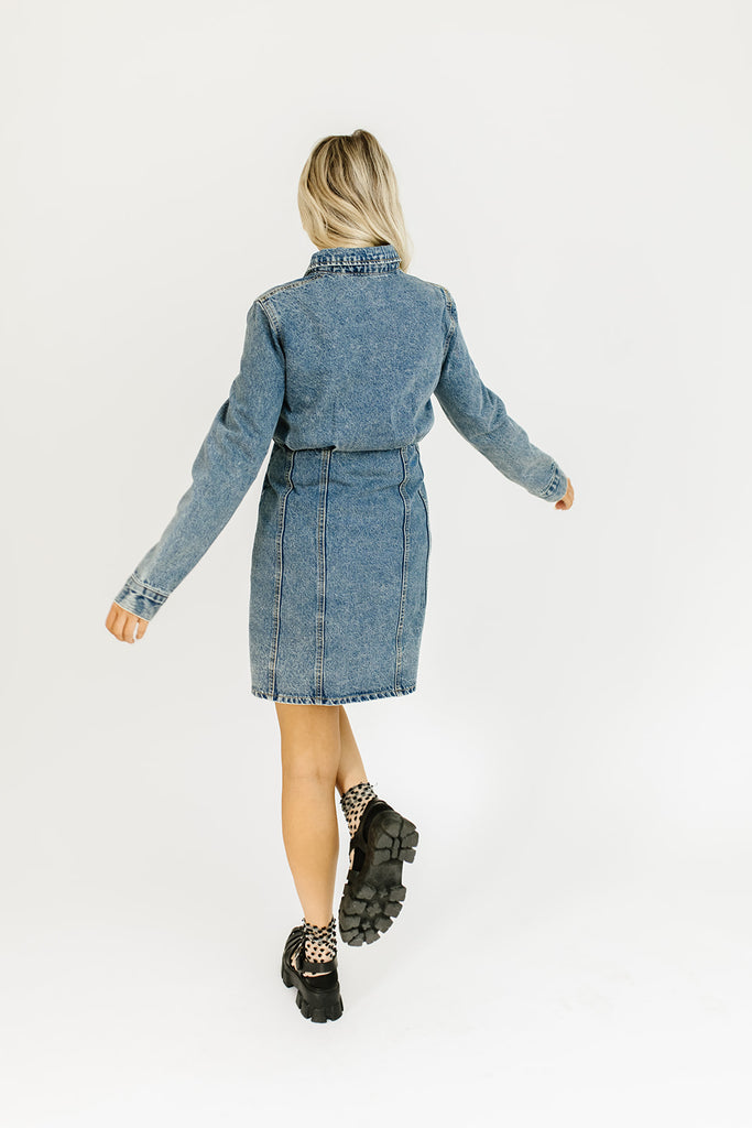 greta denim dress