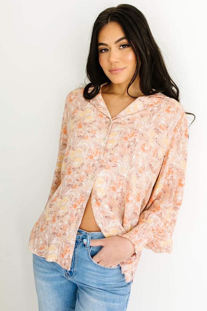 remind me button down top