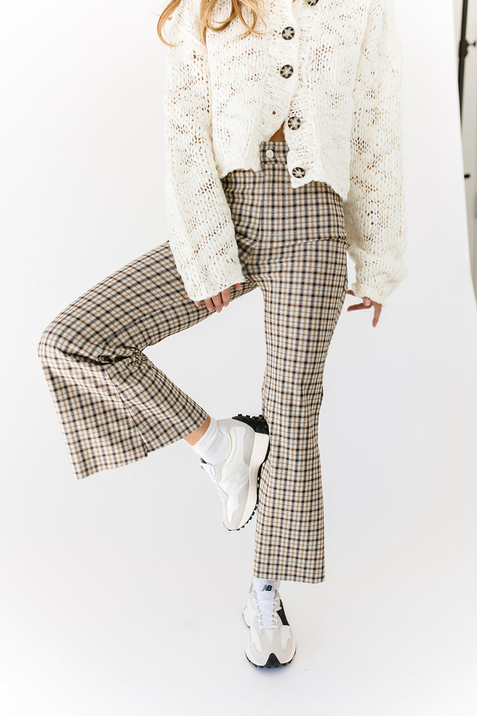 terry plaid trouser *restocked*